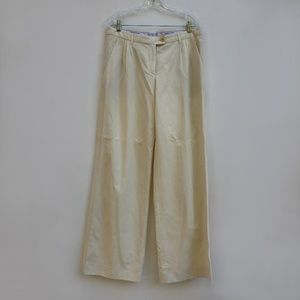 Moschino Cheap and Chic cream wide leg pants